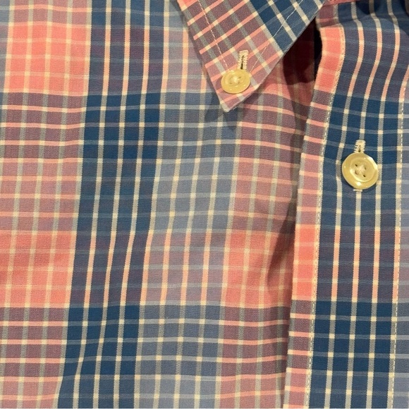 Brooks Brothers Casual Pink and Blue Plaid Shirt - Picture 3 of 3